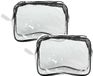 Benson Care Toilettas - 2x - ophang lus - transparant - 20 x 8 x 12 cm - kind/volwassenen