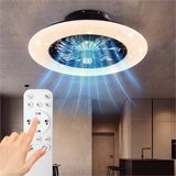 Tectake Plafondlamp met Ventilator - Zwart