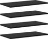 vidaXL Boekenplank Bord 3-laags 4 stuks 60 x 30 x 1,5 cm Bewerkt hout