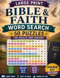 Large Print Bible & Faith Word Search: 50 Puzzles for Adults and Seniors