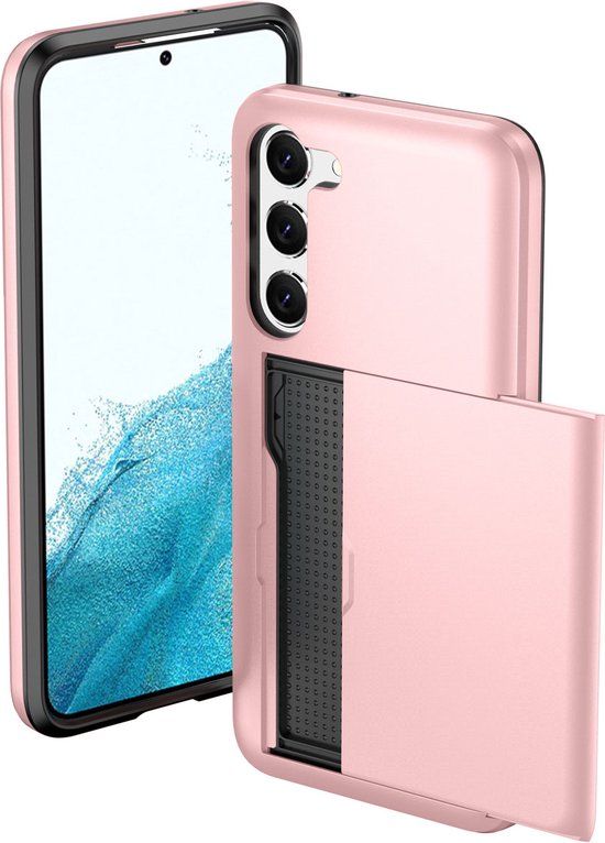 iMoshion Hoesje Samsung Galaxy S23 - Backcover met Pasjeshouder - Rosé Goud