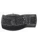 Perixx PERIBOARD-512 Ergonomisch split-toetsenbord met USB-poort, gedeeld ontwerp, met 7 multimediatoetsen en geïntegreerde handsteun, Italiaanse QWERTY, zwart