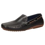 Sioux Carulio-706 Slipper Heren Zwart Leer Maat 45