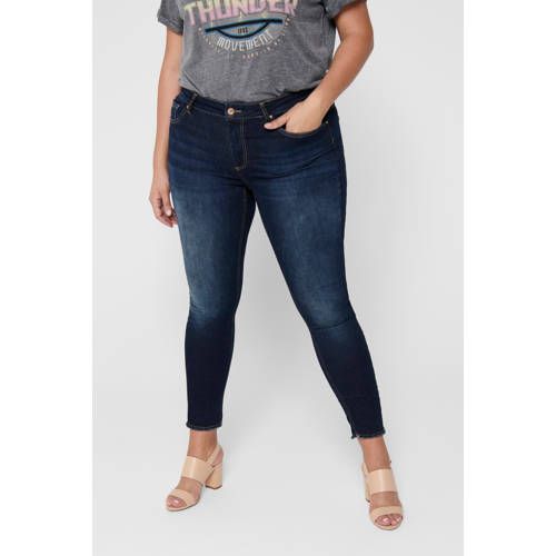 ONLY Carmakoma CARWILLY Cropped Skinny Jeans - Dark Denim