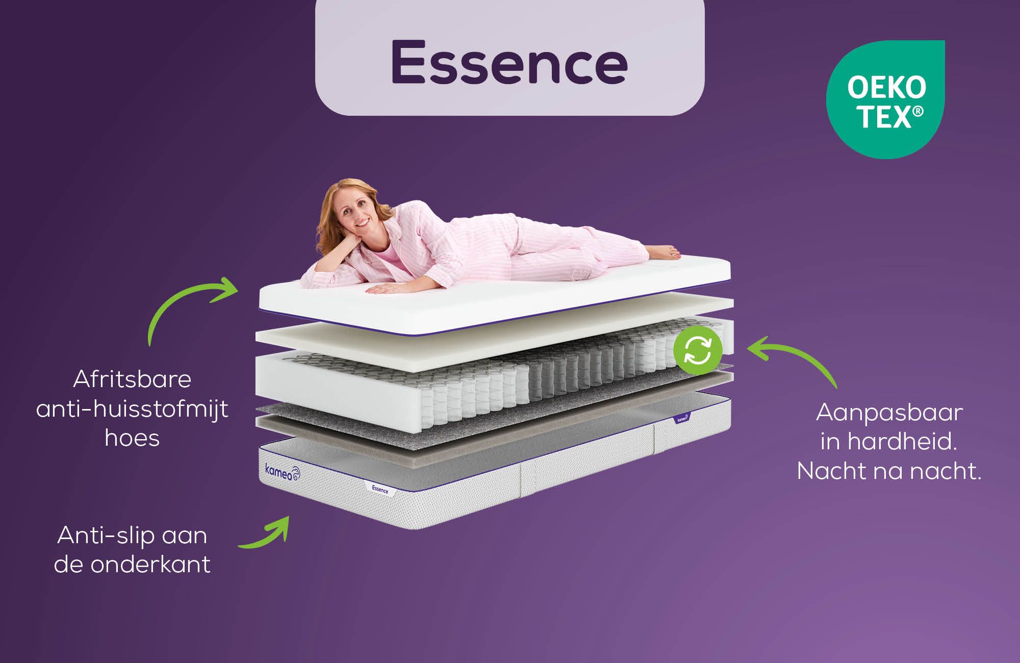 Swiss Sense KAMEO Essence Pocket Aanpasbaar Matras