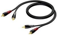 Procab CLA800 2x RCA male - 2x RCA male kabel 3m