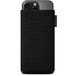 Adore June Mobiele telefoon zak Classic gerecycled zwart compatibel met iPhone 16 Pro Max 2024, moderne duurzame R-PES stoffen, Made in Europe