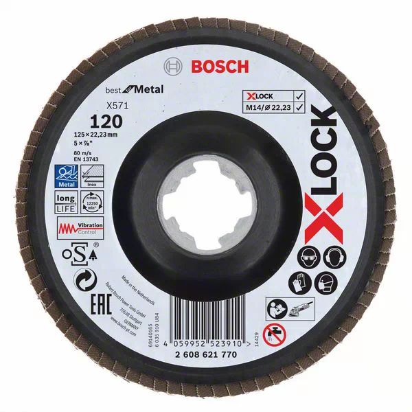 Bosch X571 Best for Metal Slijpschijf 125mm Korrel 120