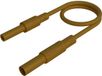 SKS Hirschmann MAL S GG-B 100/2,5 br Veiligheidsmeetsnoer 4mm-veiligheidsstekker 4mm-veiligheidsbus 100 cm Bruin 1 stuk