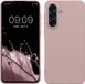kwmobile telefoonhoesje geschikt voor Samsung Galaxy A56 5G - Back cover in licht oudroze