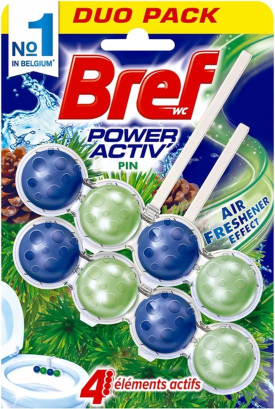 Bref Power Active Den - wc blok - duo pack