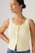Levi's Dry Goods Pointelle Dentelle débardeur - Femme - S - Jaune / Isabel Floral Pear Sorbet