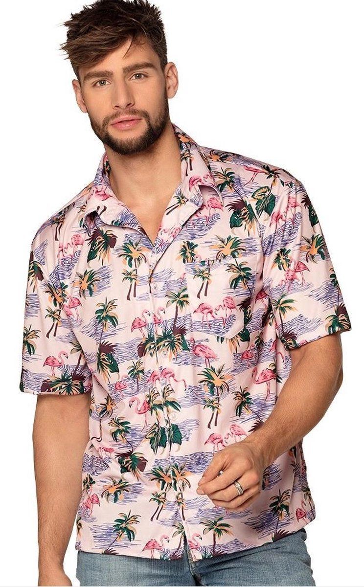 Boland Blouse Flamingo Heren Polyester Maat L - Multi