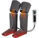 HOMCOM Been- en voetmassageapparaat-Stof, TPR-77L x 96B x 12H cm-Grijs