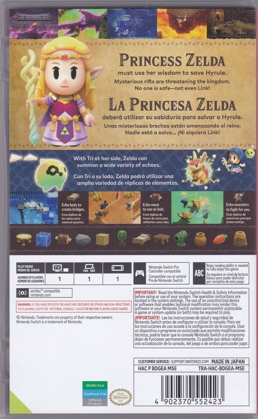 Nintendo The Legend Of Zelda Echoes Of Wisdom - Nintendo Switch - Standard Edition