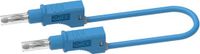 Electro PJP 2217/600V-CD1-50Bl Meetsnoer Bananenstekker Bananenstekker 0.50 m Blauw 1 stuk(s)