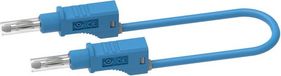 Electro PJP 2217/600V-CD1-50Bl Meetsnoer Bananenstekker Bananenstekker 0.50 m Blauw 1 stuk(s)