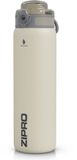 ZIPRO Thermosbeker 1000ml - Thermosfles XL 1L - RVS - Lekvrij - Dubbelwandig - BPA-Vrij - Beige