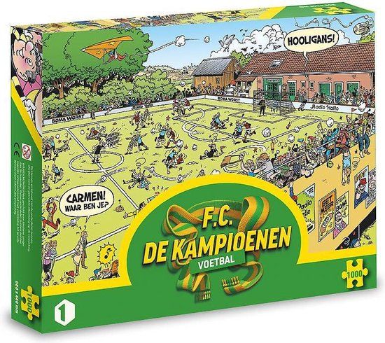 F.C. de kampioenen - Voetbal Puzzel - 1000 stukjes - Cartoon