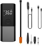 OEM Fifth Element B.V. Elektrische Fietspomp - Scooter Motor Auto - Draagbare luchtcompressor bandenpomp - 4500mAH - Zwart
