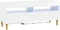 vidaXL LED tv-meubel ARNHEM 100 x 35 x 43 cm Hoogglans Wit