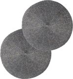 Secret de Gourmet Set van 6 placemats kralen grijs 35 cm