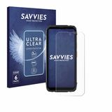 Savvies Screenprotector voor Blackview Rock 1 - Folie Beschermfolie transparant 6 Stuks