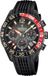 Festina F20518/3 Heren Horloge - Chronograaf - Mineraalglas - Roestvrijstaal/Leer - Zwart - Ø 43.5 mm - Quartz - Gesp - 10 ATM