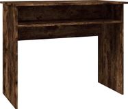 Bureau eikenkleurig gerookt 90x50x74 cm hout