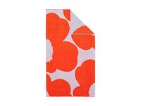 Marimekko Serviette de bain Iso Unikko Bleu lilas-orange rouge, 100x180 cm