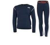 Helly Hansen Lifa Active Lange Mouwen Basislaagset Blauw 10 Years Kinderen