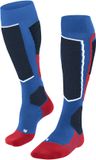 FALKE SK2 warm dik lyocell functioneel materiaal skisokken heren blauw - maat 42-43