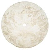 FEROCITY - Kerstboom basis - 120cm - Ronde pluche kerstversiering - kerstboomdeken - Beige