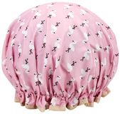 Douchemuts, Jonyx Douchemuts - Douche kap - Flamingo's - Haar drooghouden - Shower Cap - Dikke stof - Waterdicht - Vrolijke print