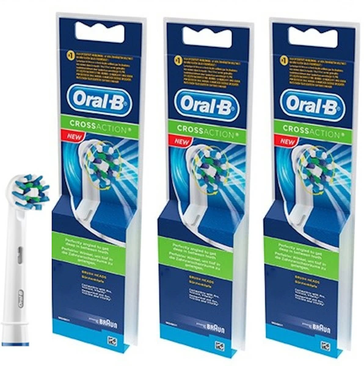 Oral-B Refill Cross Action Opzetborstel 3 X 4 Stuks ...