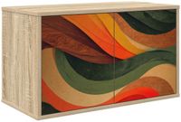 vidaXL Wandgemonteerde TV Kast BONN 69 x 33 x 40 cm Sonoma Eiken