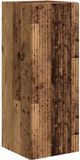vidaXL TV-wandkast 30 x 31 x 80 cm Oud Hout Bewerkt hout