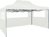 Prolenta Maison Exclusive Opvouwbare partytent met 3 zijpanelen, 291x413x315 cm, wit