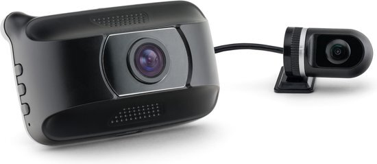 Caliber DVR125 DUAL 2.0MP Dashcam voor in auto met G-sensor nachtmodus en extra camera