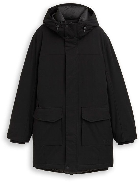 Tom Tailor Denim Parka met waterafstotende functie - Maat M - Black