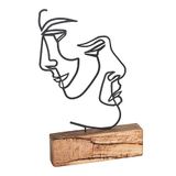 Decoratief object in gezichtsstijl