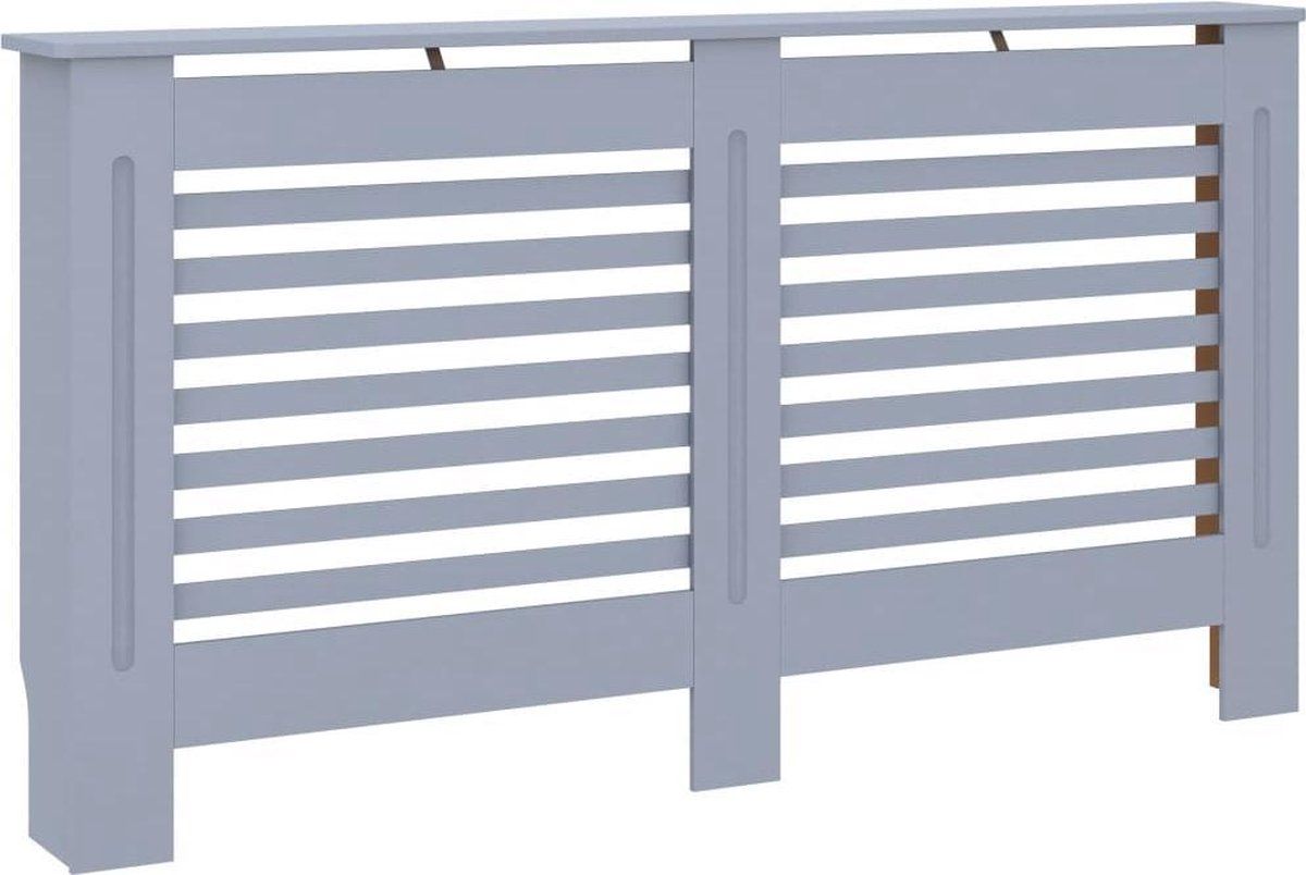 vidaXL Radiatorombouw 152x19x81 cm MDF antraciet
