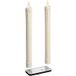 Bougie Cylindrique Ivoire Cire - D 7.5 Cm X H 10 Cm - Finition Lisse Brillante