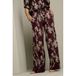 LOLALIZA wide leg gebloemde broek met borduursels - bruin
