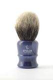 Epsilon Scheerkwast dassenhaar, wit, blauw, 50/26 mm, standaard, uniek