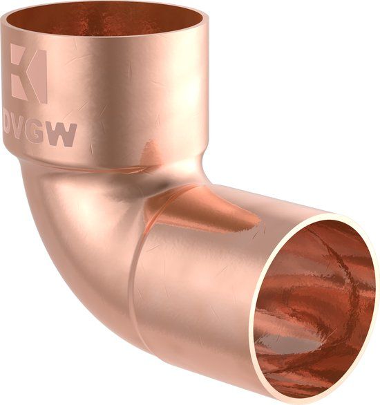KIRCHHOFF CU Knie 90° - Blanco - 18 mm - 1 mof (5092)