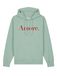Watapparel Sweatshirt ' Amore ' mintgroen / bloedrood