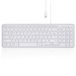 Perixx PERIBOARD-213 DE W USB Tastatur Deutsch, QWERTZ Weiß