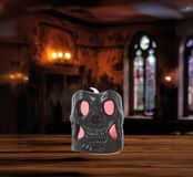 FIESTAS GUIRCA LED-kaars, doodskop, 6 cm