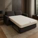 King Of Dreams Matelas pour canapé-lit 140x190 Latex Naturel 80 Kg/m3 Mousse Poli Lattex Tissu Strech 10 cm Soutien Ferme Protège-matelas Oreiller à mémoire